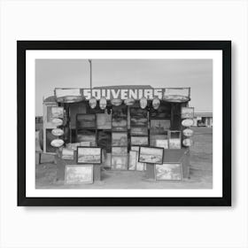 Souvenir Stand Of Buckeye Painter, Corpus Christi, Texas By Russell Lee Art Print