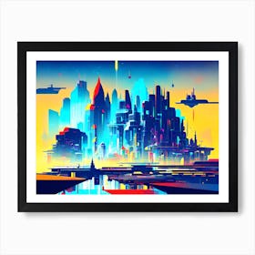 Futuristic City 71 Poster