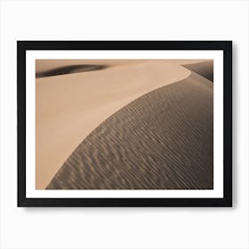Shadow And Light On A Sand Dune Art Print