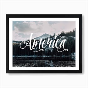 American Mountains Art Print