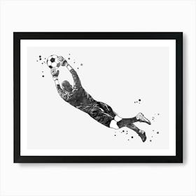 Male Soccer Player Art Print