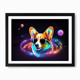 Galaxy Corgi 4 Art Print