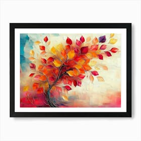 Abstract Tree Painting 2 Art Print