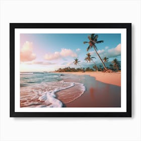 Sunset On The Beach 7 Art Print