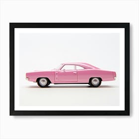 Toy Car 69 Dodge Charger Pink 2 Art Print