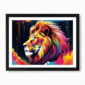 Lion Painting 117 Art Print