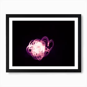 Flower Light Abstract Light Painting Art Print