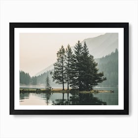 Washington Lake Island Art Print