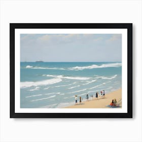 People On The Beach 1 Art Print