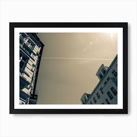 Old European Apartment Building View From Below 2 Art Print