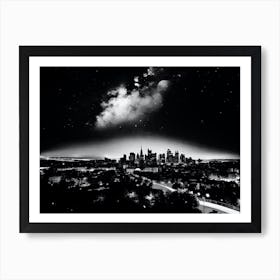 Cityscape At Night 19 Art Print