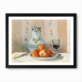 Still Life With Apples And Pitcher (1872), Camille Pissarro Art Print