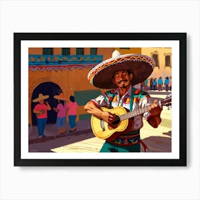 Mexican Musician Art Print