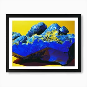 Blue Stone Art Print