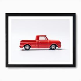 Toy Car 67 Chevy C10 Red Art Print