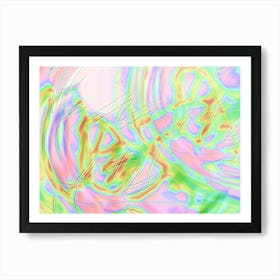 Abstract Psychedelic Painting 1 Art Print