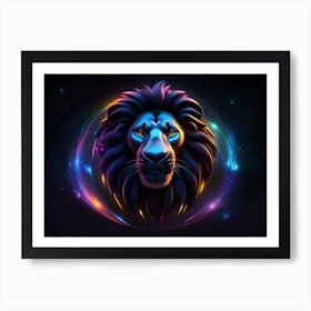 Lion Head 9 Art Print