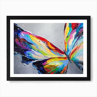 Butterfly On Flower, Painting by Liubov Kuptsova