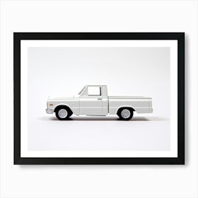 Toy Car 67 Chevy C10 White Art Print