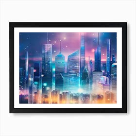 Futuristic Cityscape 57 Art Print