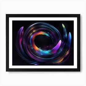 Abstract Feathers Art Print