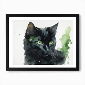 Default Black Shadow Cat Watercolor Silhouette Detailed Realis 0 Be7c0107 0e2a 4440 92f9 9c966c3d8b01 1 Art Print