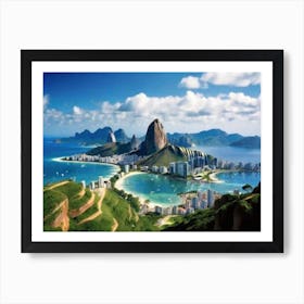 Rio De Janeiro landscape 3 Art Print