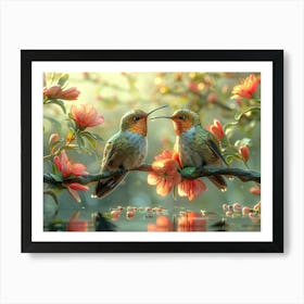 Beautiful Bird on a branch 9 Art Print