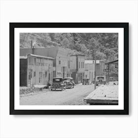 Main Street Of Mogollon, New Mexico, Second Largest Gold Mining Town In The State, New Mexico By Russell Lee Art Print