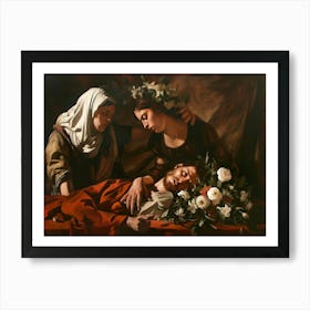 Contemporary Artwork Inspired By Caravaggio 3 Art Print