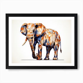 Geometric Elephant Art Print