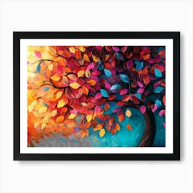 Colorful Tree Poster