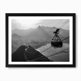 Views From The Sugar Loaf In Rio  Corcovado Art Print