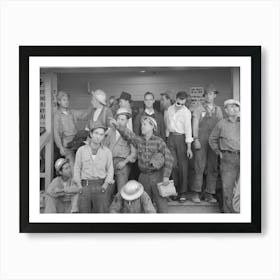 Untitled Photo, Possibly Related To Construction Workers On Front Porch Of Commissary, Shasta Dam, Shasta Art Print