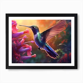 Morning Hummingbird Art Print
