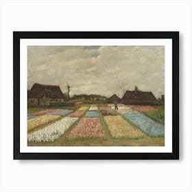 Flower Beds In Holland, By Vincent Van Gogh, 1883, Dutch Post Impressionist Painting, Oil On Canvas Art Print