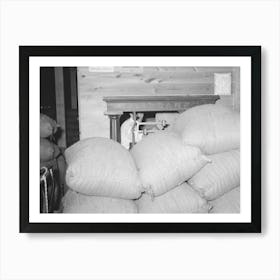Weighing Raw Rice, State Rice Mill, Abbeville, Louisiana By Russell Lee Art Print