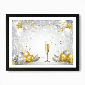 New Year Background 1 Art Print