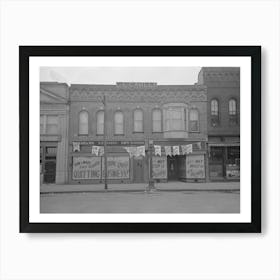 Sign In Store Selling Out, Aledo, Illinois By Russell Lee Art Print