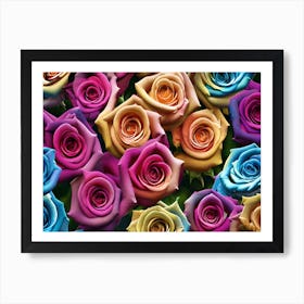 Colorful Roses 8 Art Print