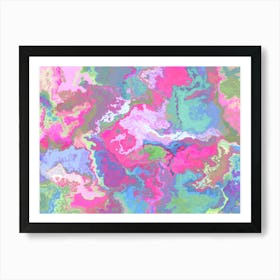 Color Maelstrom - Flower Storm Art Print