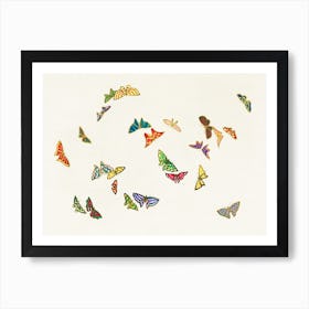 Vintage Butterfly, Cho Senshu (5) Art Print