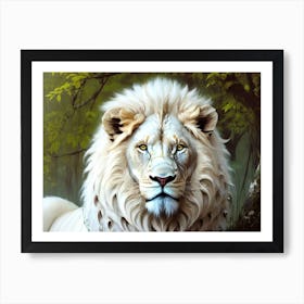 White Lion 15 Art Print