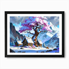 Winter Scene Art Print