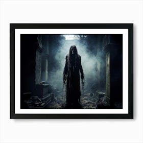 Ancient Health Frightened Daemon Human Rip Costume Scarey Afraid Invisible Evil Spook Ma (34) Art Print