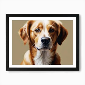 Golden Retriever Portrait 1 Art Print