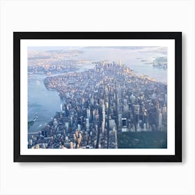 New York City From The Air Art Print