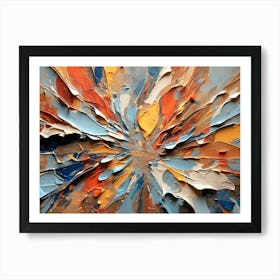 Default Abstract Expressionism Oil 4k 3 Art Print