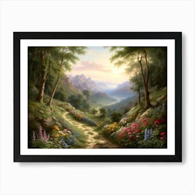 Path Through The Valley Art Print