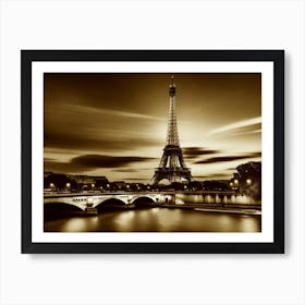 Eiffel Tower In Paris 5 Art Print